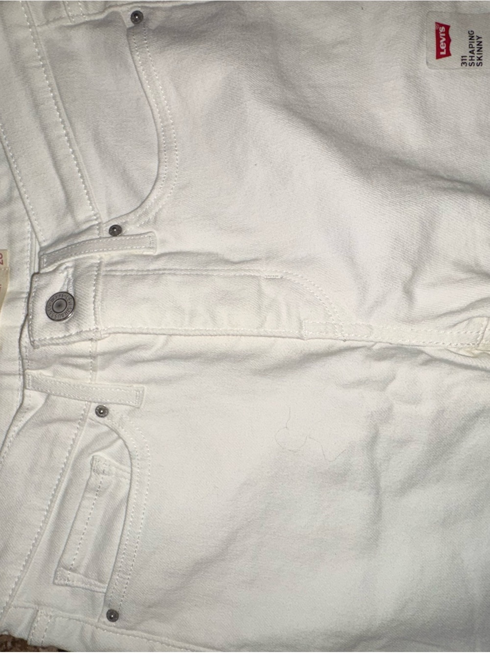 Levi's Men's White Skinny Jeans